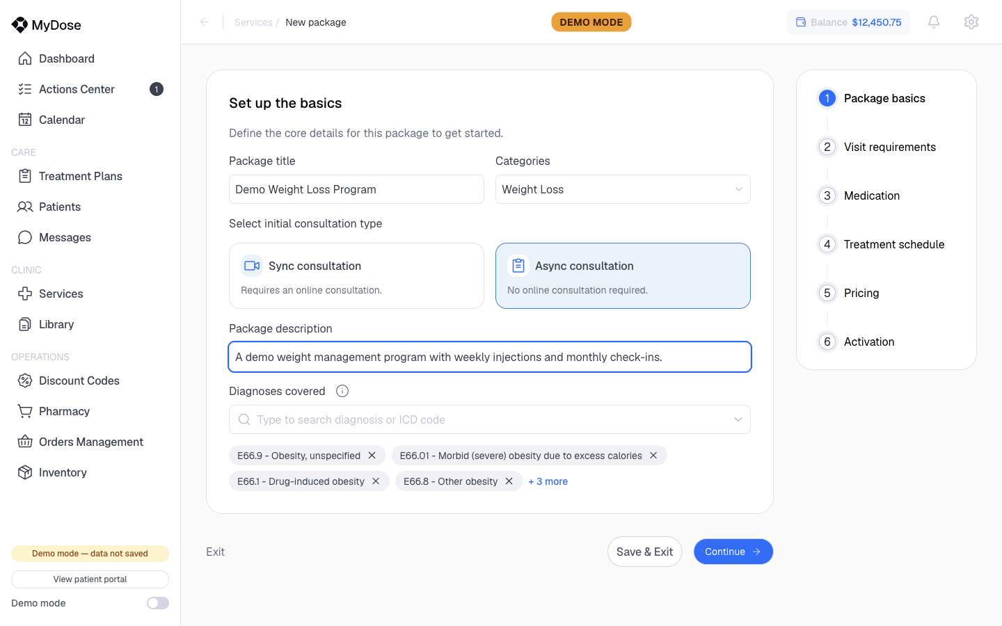 Step 1 - package basics